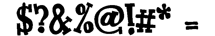 ZP Chinatic Font OTHER CHARS