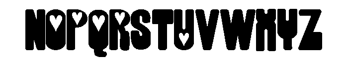 ZP Copacetic Love Font UPPERCASE
