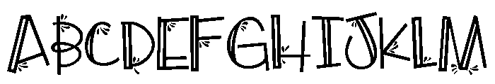 ZP Cry Baby Font UPPERCASE
