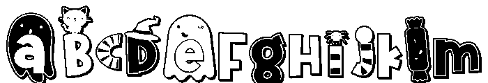ZP Cutie Halloween 3d FONT
