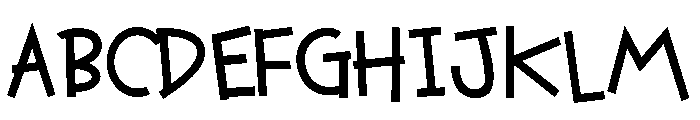 ZP Cutie Halloween Too Bold Font UPPERCASE