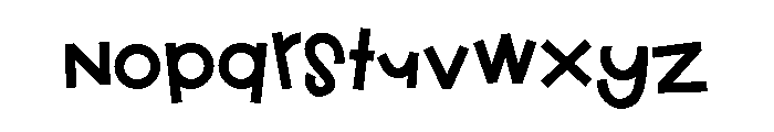 ZP Cutie Halloween Too Bold Font LOWERCASE
