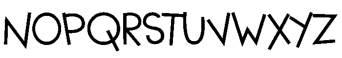 ZP Cutie Halloween Too Demibold Font UPPERCASE