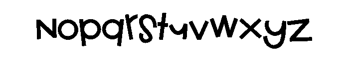 ZP Cutie Halloween Too Demibold Font LOWERCASE