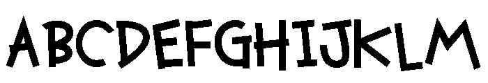 ZP Cutie Halloween Too ExtraBold Font UPPERCASE