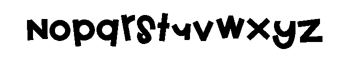 ZP Cutie Halloween Too ExtraBold Font LOWERCASE