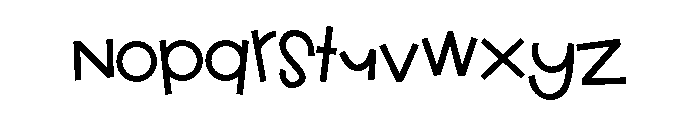 ZP Cutie Halloween Too Font LOWERCASE