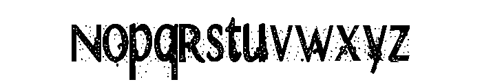 ZP Damocles Blizzard Condensed Font LOWERCASE