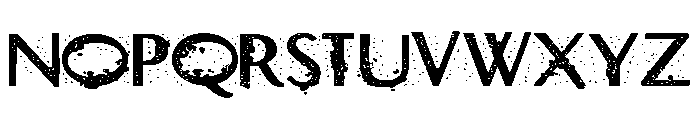 ZP Damocles Blizzard Expanded Font UPPERCASE