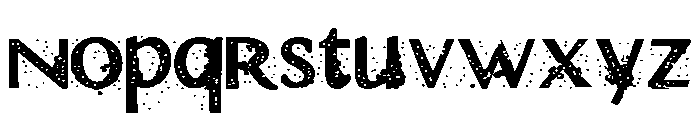 ZP Damocles Blizzard Expanded Font LOWERCASE