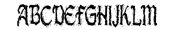 ZP Damocles Blizzard Script Condensed Font UPPERCASE