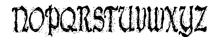 ZP Damocles Blizzard Script Condensed Font UPPERCASE