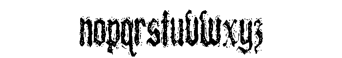 ZP Damocles Blizzard Script Condensed Font LOWERCASE
