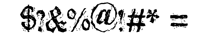 ZP Damocles Blizzard Script Expanded Font OTHER CHARS