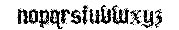 ZP Damocles Blizzard Script Expanded Font LOWERCASE