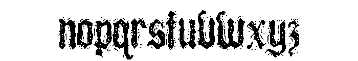 ZP Damocles Blizzard Script Font LOWERCASE