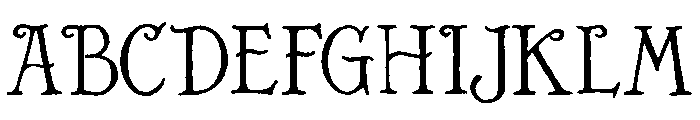 ZP Deckling Font UPPERCASE