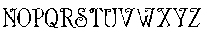 ZP Deckling Font UPPERCASE