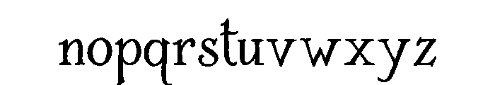 ZP Deckling Font LOWERCASE
