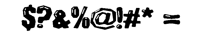 ZP Delusion Glow Font OTHER CHARS