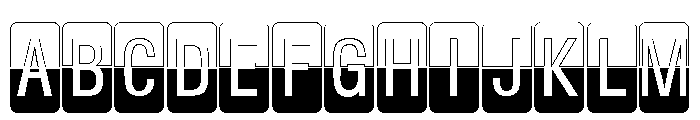 ZP Departure Board Font UPPERCASE