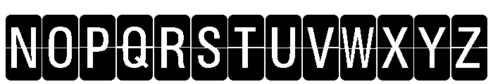 ZP Departure Board Font LOWERCASE