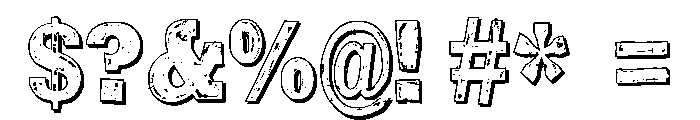 ZP Director 3D Font OTHER CHARS