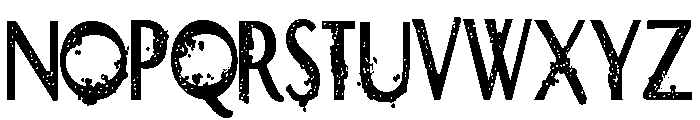 ZP Dirty Damocles Condensed Font UPPERCASE