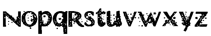 ZP Dirty Damocles Democracy Expanded Font LOWERCASE