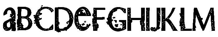 ZP Dirty Damocles Font UPPERCASE