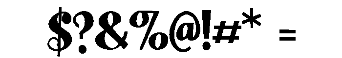 ZP Doodah Condensed Bold Font OTHER CHARS