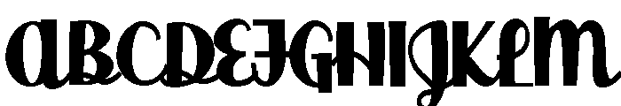 ZP Doodah Condensed Bold Font UPPERCASE