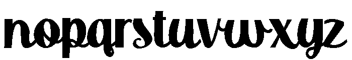 ZP Doodah Condensed Bold Font LOWERCASE