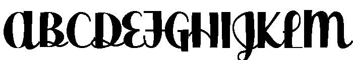 ZP Doodah Condensed Font UPPERCASE