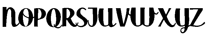 ZP Doodah Condensed Font UPPERCASE