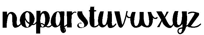 ZP Doodah Condensed Font LOWERCASE