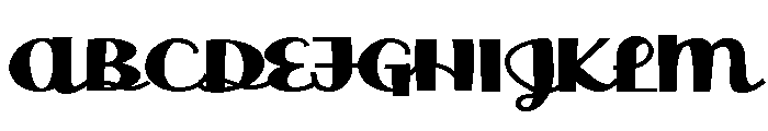 ZP Doodah Expanded Bold Font UPPERCASE