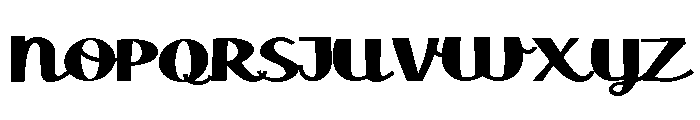 ZP Doodah Expanded Bold Font UPPERCASE