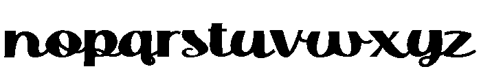 ZP Doodah Expanded Bold Font LOWERCASE