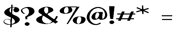 ZP Doodah Expanded Font OTHER CHARS