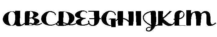 ZP Doodah Expanded Font UPPERCASE