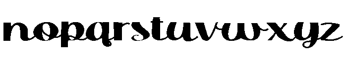 ZP Doodah Expanded Font LOWERCASE