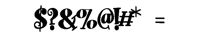 ZP Doohickey Condensed Font OTHER CHARS