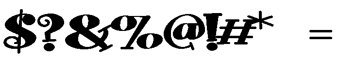 ZP Doohickey Expanded Font OTHER CHARS
