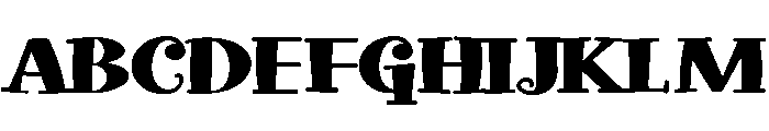 ZP Doohickey Expanded Font UPPERCASE