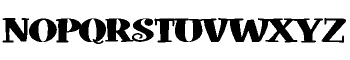ZP Doohickey Expanded Font UPPERCASE