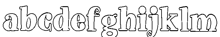 ZP Doohickey Outline Condensed FONT