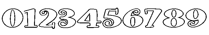 ZP Doohickey Outline Expanded Font OTHER CHARS