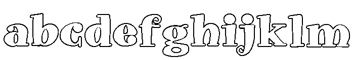 ZP Doohickey Outline FONT