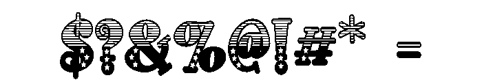 ZP Doohickey Patriot Condensed Font OTHER CHARS